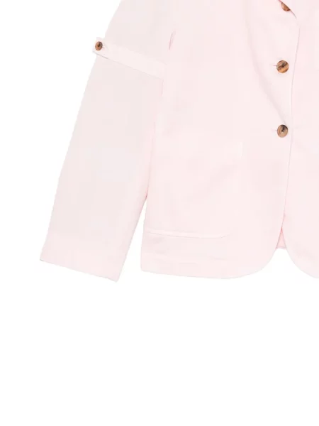 Sacou Thom Browne cu buzunare la piept roz