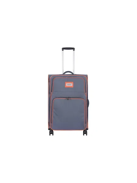 Большой чемодан Bagland серый
