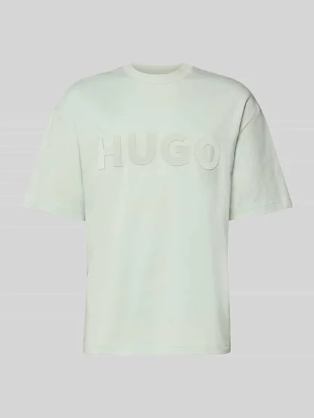 T-shirt o kroju relaxed fit z czystej bawełny model DINKEE' Hugo