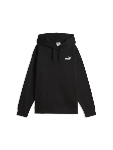 PUMA bluza z kapturem Essentials o luÅºnym kroju OdzieÅ¼ S czarny