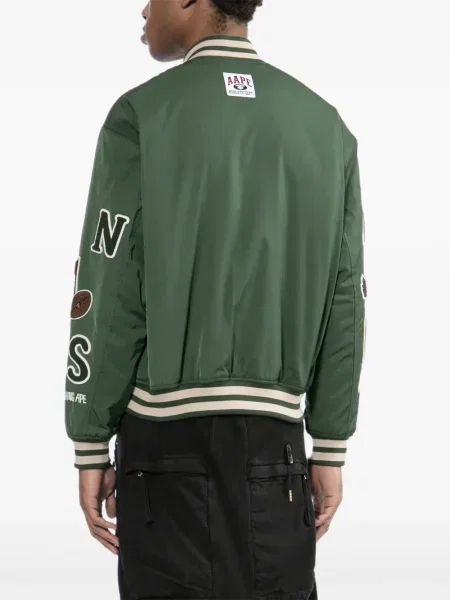 Geacă Aape By A Bathing Ape cu broderie verde