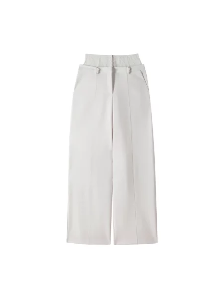 Spodnie palazzo Patrizia Pepe beżowe