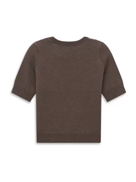 Sweter Bugatti wełniany brązowy