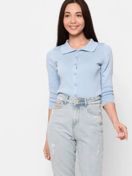 CARICA Блуза блакитний