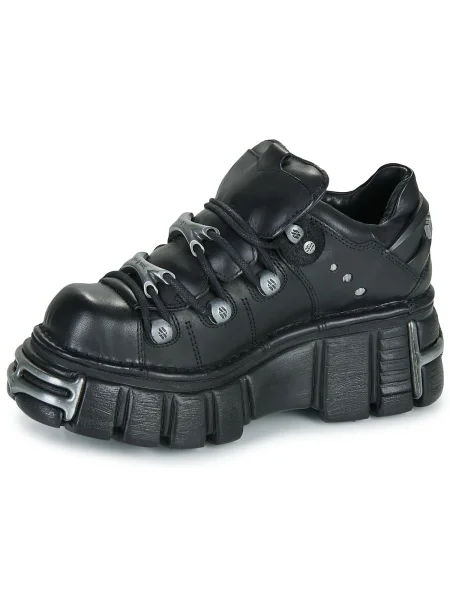 Pantofi New Rock din piele negru