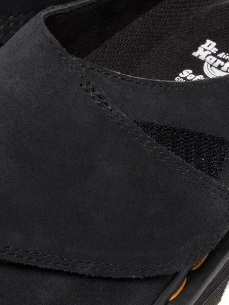 Замшеві шльопанці Dr. Martens ZebZag AnyWair Mule чорний