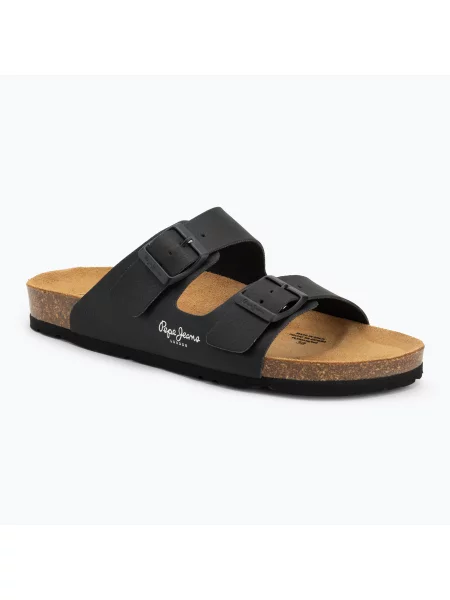 Klasické pantofle Pepe Jeans černé