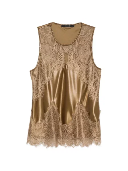 Top Philia Loft din satin verde
