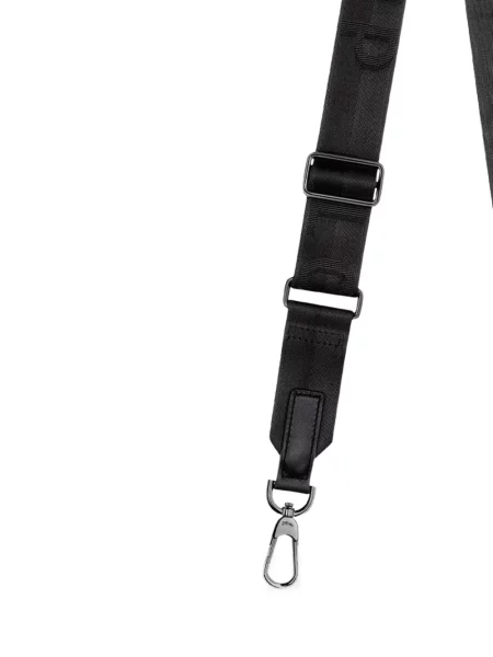 Geantă Longchamp cu broderie negru