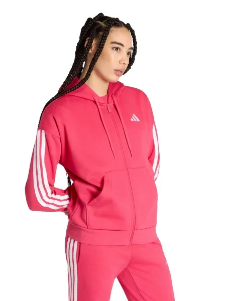 ADIDAS SPORTSWEAR Športová mikina so Essentials malinová biela
