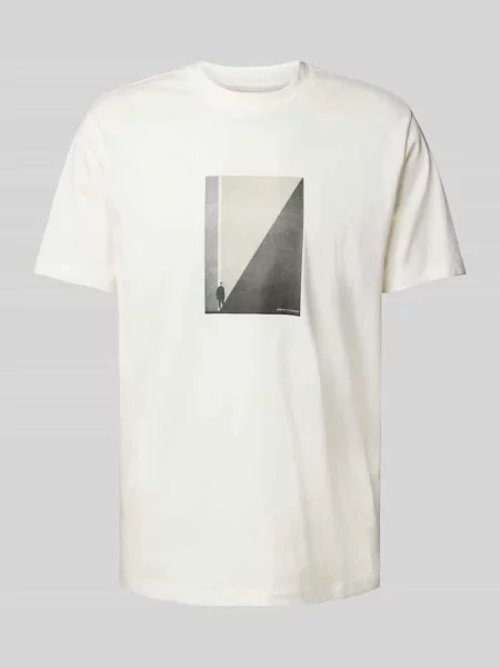 T-shirt z nadrukowanym motywem biała