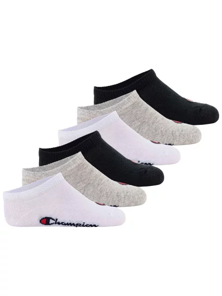 Champion Șosete gri / negru alb