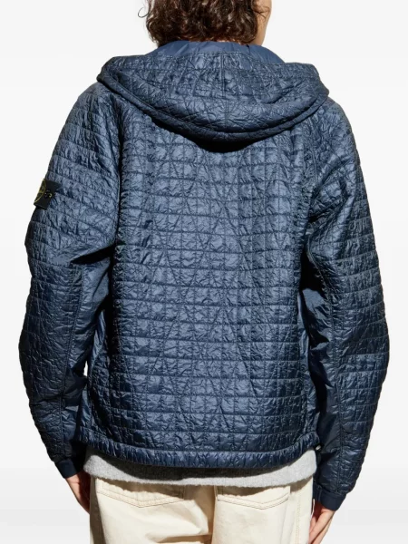 Geacă Stone Island cu strasuri albastru