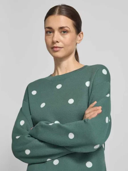 Sweter z dzianiny z Mieszanka Model Flow' Free/quent zielony