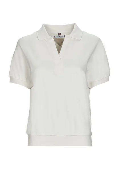 Lyocellová polokošeľa Tommy Hilfiger biela
