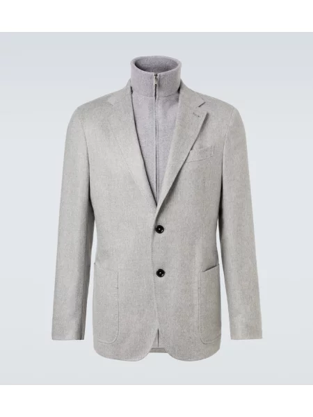 Sacou Zegna din cașmir gri