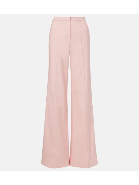 Pantaloni Costarellos de lână roz