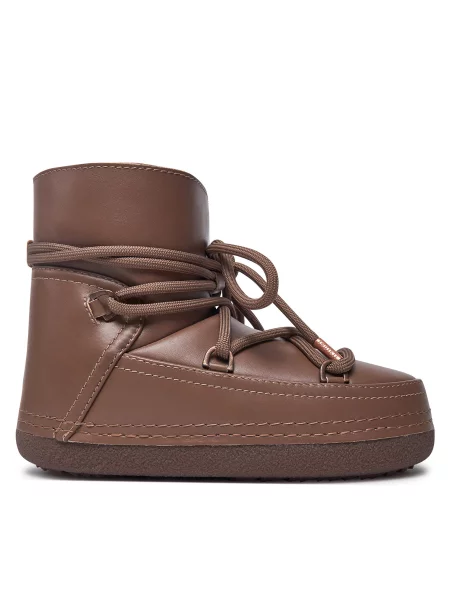 Кожаные дутики Inuikii коричневые