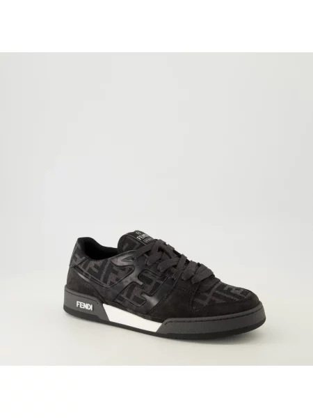 Sneakersy Fendi skórzane czarne