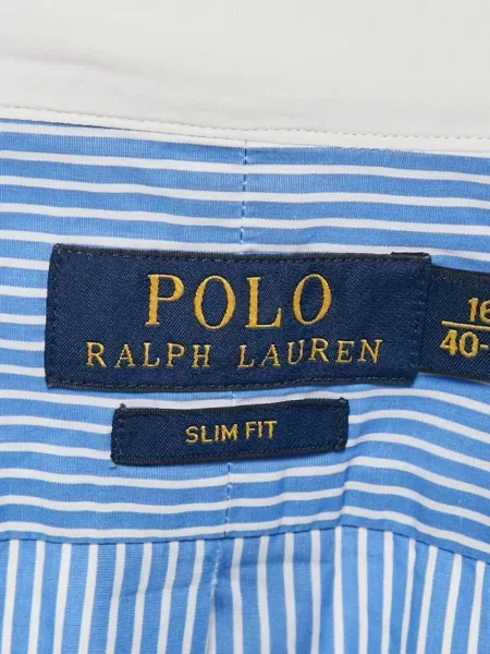 Tricou polo Polo Ralph Lauren din piele de căprioară cu broderie cu dungi alb