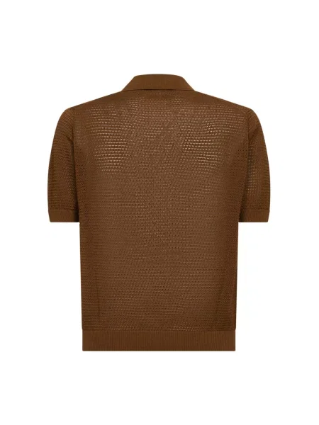 Sweter Tagliatore brązowy