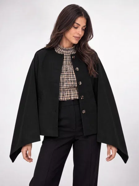 Gyapjú ruha Vero Moda fekete