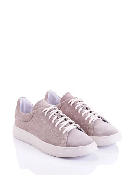 Замшевые кеды Marco Piero бежевые