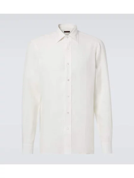 Cămașă Rubinacci de in alb