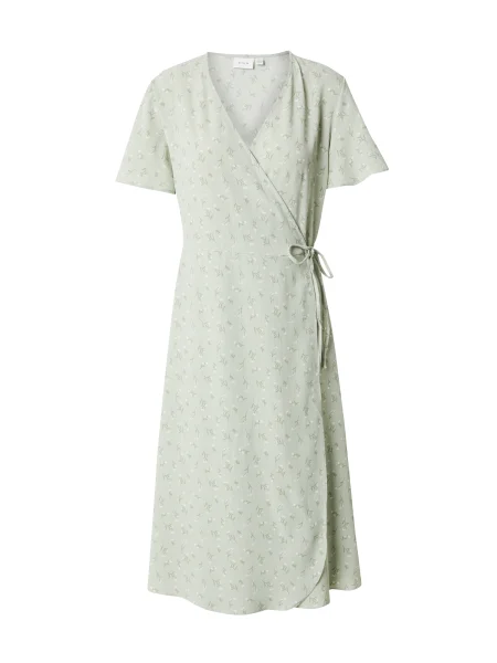 VILA Rochie VIlovie / verde pastel gri