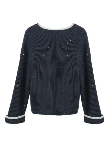 Sweter dziecięcy Brunello Cucinelli niebieski