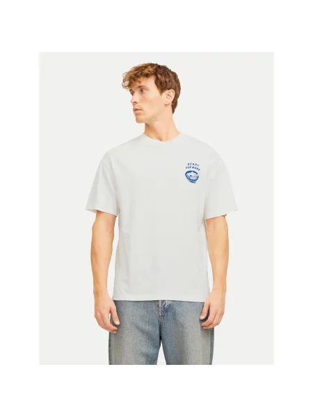 Jack&Jones Majica Charge Relaxed Fit bela