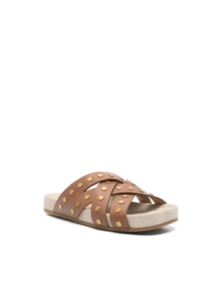 Klapki Michael Kors casual brązowe