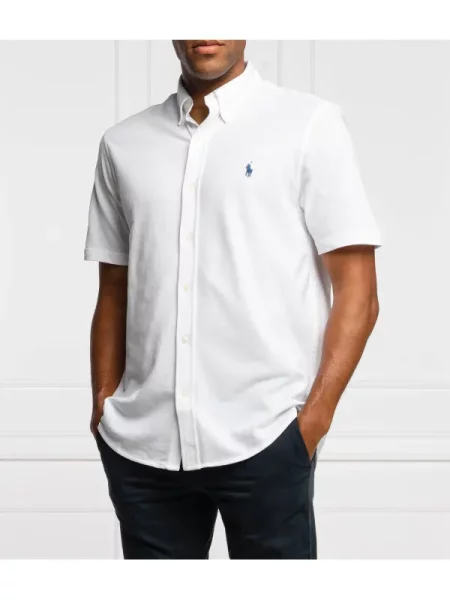 POLO RALPH LAUREN Cămașă | pique alb