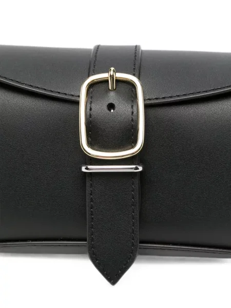 Geantă Paul Smith din piele cu cataramă negru