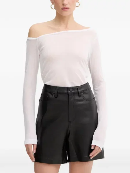 Tricou Pinko transparente alb