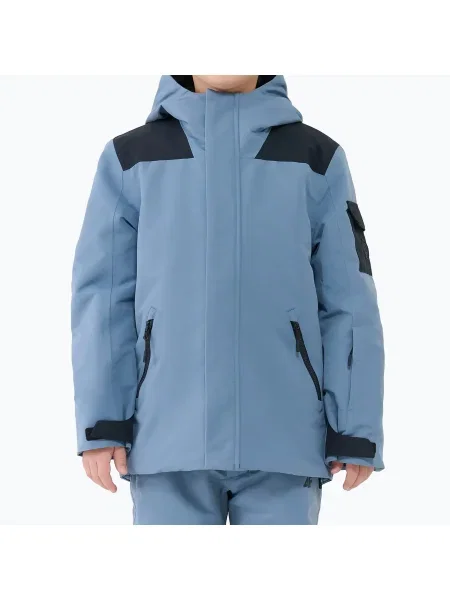Gyerek snowboard kabát 4F denim. Méret: kék
