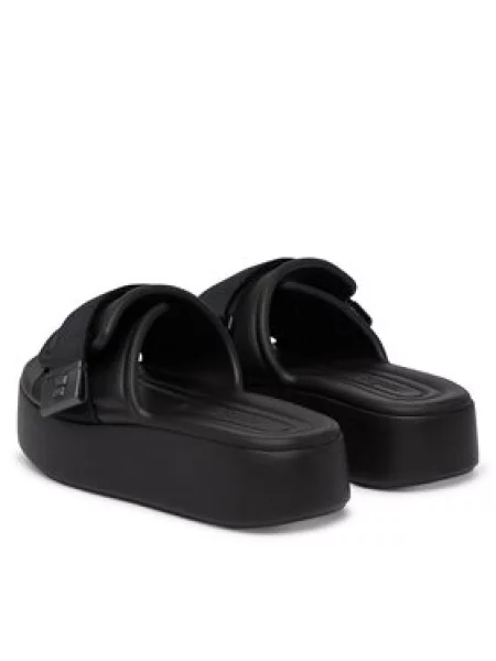 Melissa Šlepetės Melissa Free Fuzzy Slide Platform Ad juoda
