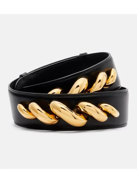 Curea Alaïa din piele negru