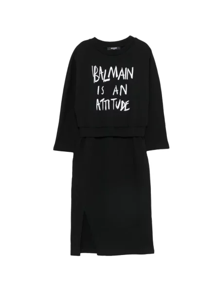 Sukienka dziecięca Balmain czarna