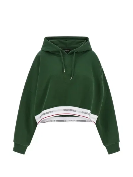 Hanorac cu glugă Dsquared2 cu autograf verde