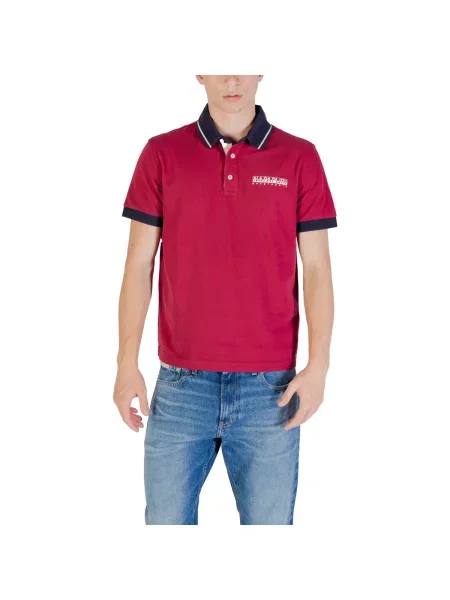 Polo tričko Napapijri E-Zeri tibetian red červené