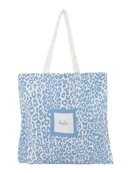 Lala Berlin Nakupovalna torba Maja svetlo modra bela