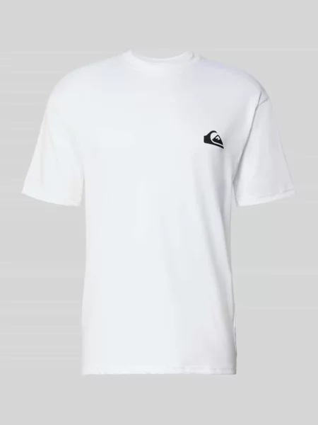 T-shirt z okrągłym dekoltem i logo Quiksilver biała