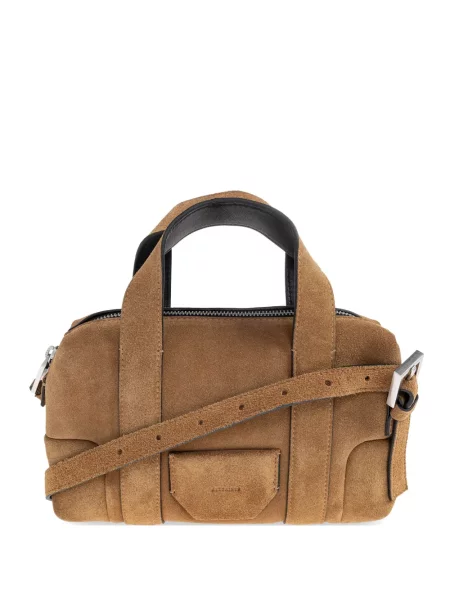 Geanta de piele Allsaints din piele cu cataramă