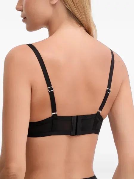 Sutien Chantelle cu model floral plasă negru