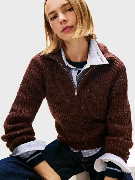 Светр Tommy Jeans коричневий