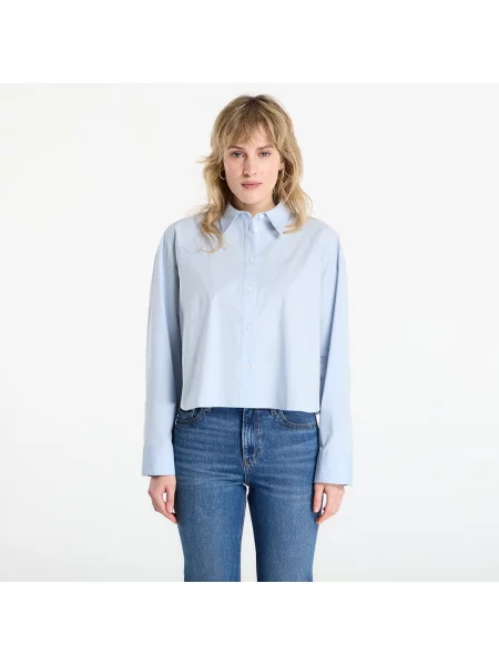 Koszula Calvin Klein Jeans Solid Boxy Cropped Shirt Grey S szara