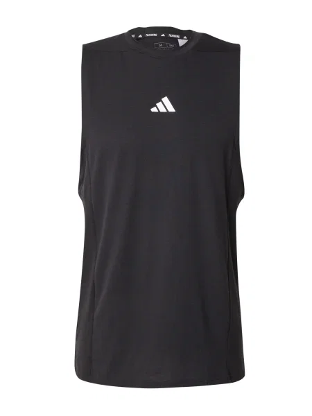 ADIDAS PERFORMANCE Tricou funcțional Workout / alb negru