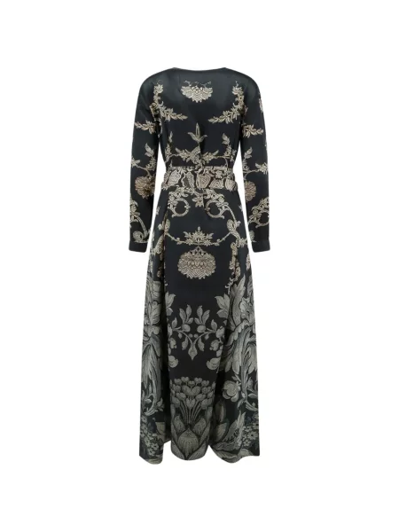 Cu centură rochie maxi Pierre-louis Mascia verde