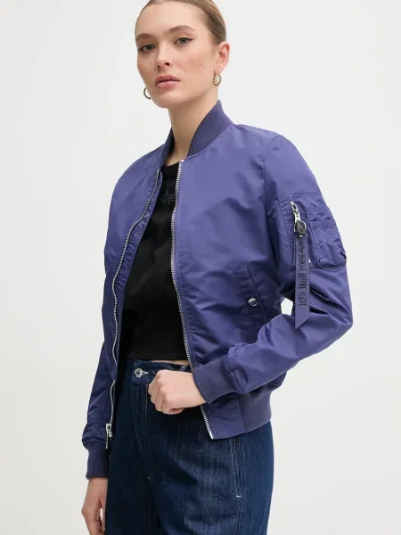 Alpha Industries kurtka bomber VF LW przejściowa fioletowy